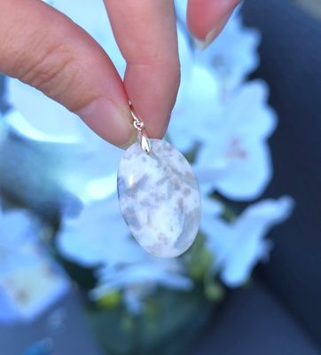 Agate Plume Blanche n°1