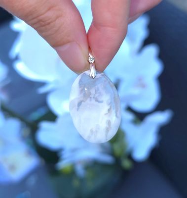 Agate Plume Blanche n°2