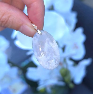 Agate Plume Blanche n°3