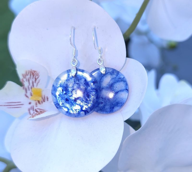 Boucle Quartz Bleue n°1