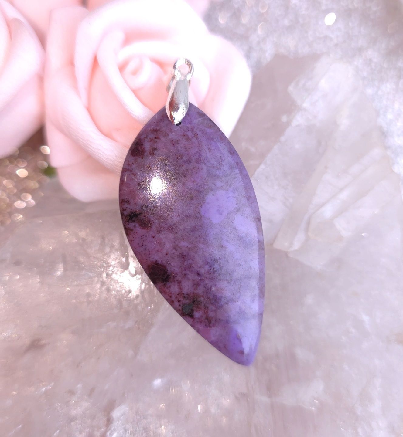 pendentif Jade lavande n°2