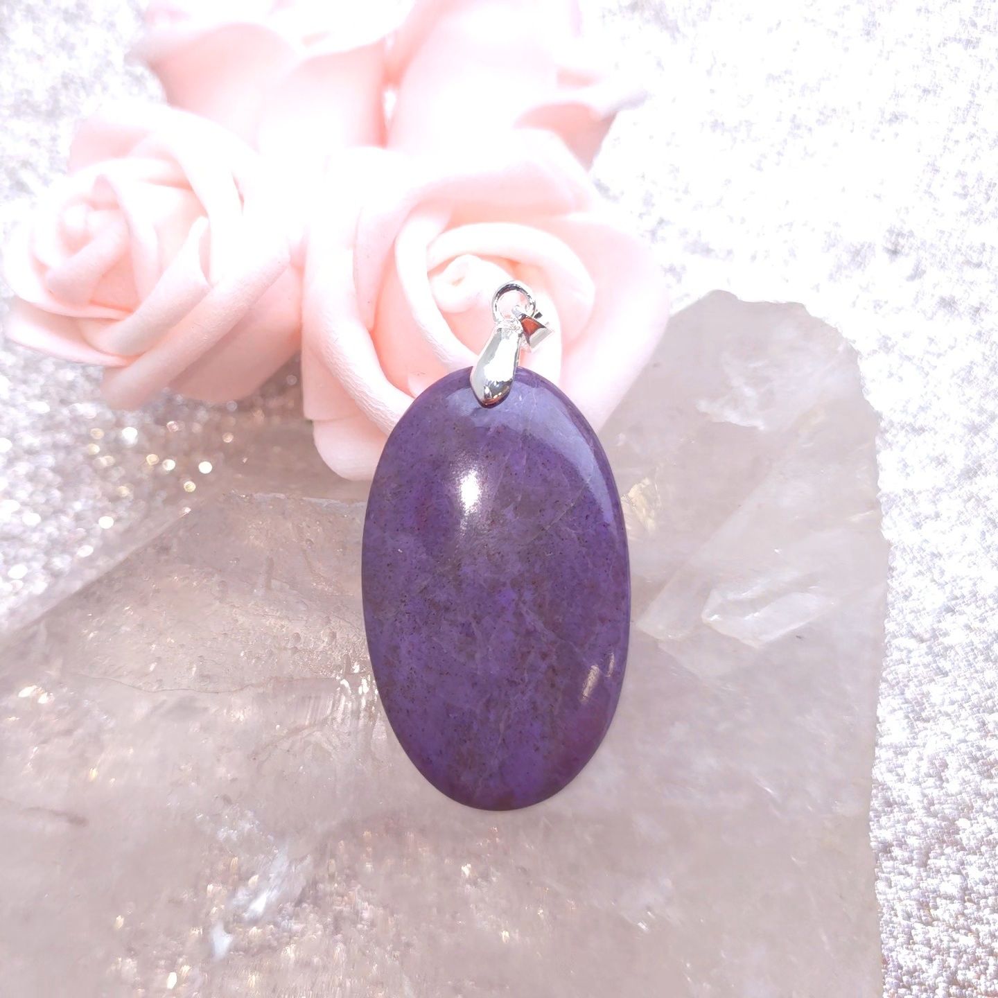 pendentif Jade lavande n°5