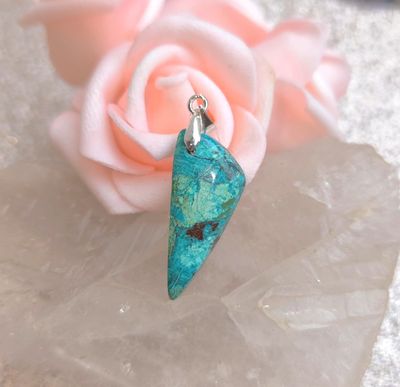 Ajoïte ,ajoite pendentid triangle