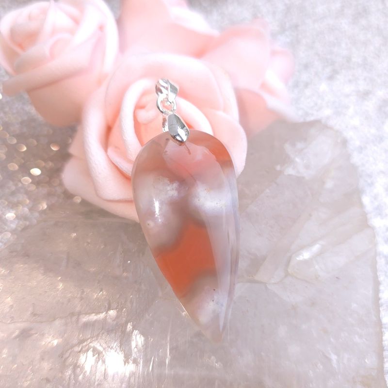 Agate du Botswana orange