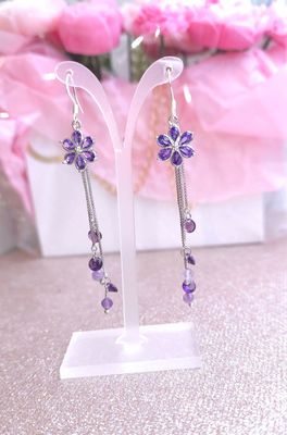 Boucle Améthyste - Argent 925