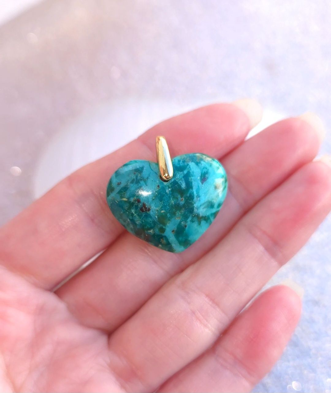 Turquoise du Pérou Coeur