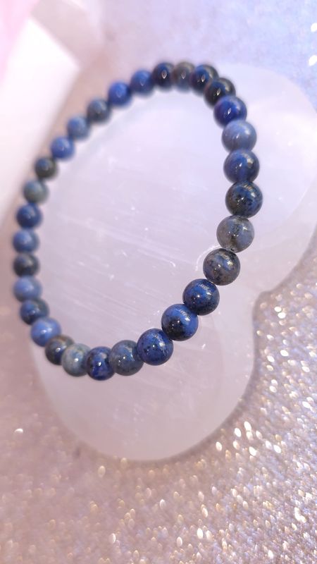 Bracelet Dumortiérite ø6 dumortierite