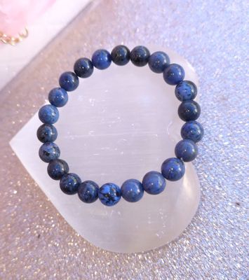 Bracelet Dumortiérite ø8 dumortierite