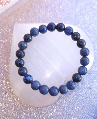 Bracelet Dumortiérite ø8 dumortierite