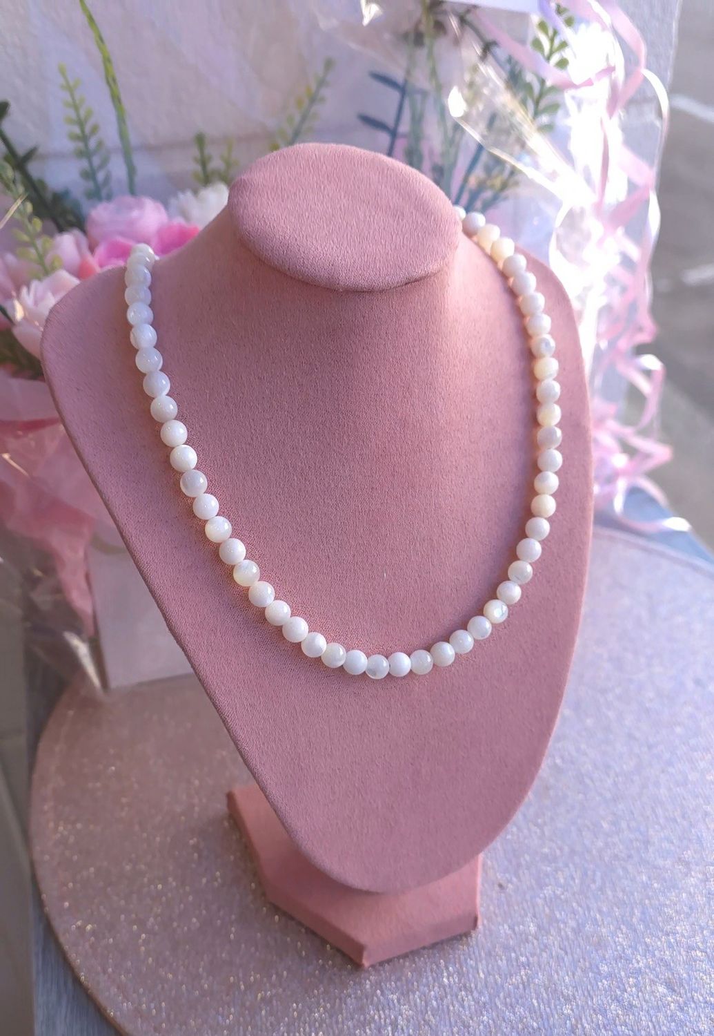 Collier Nacre ø6