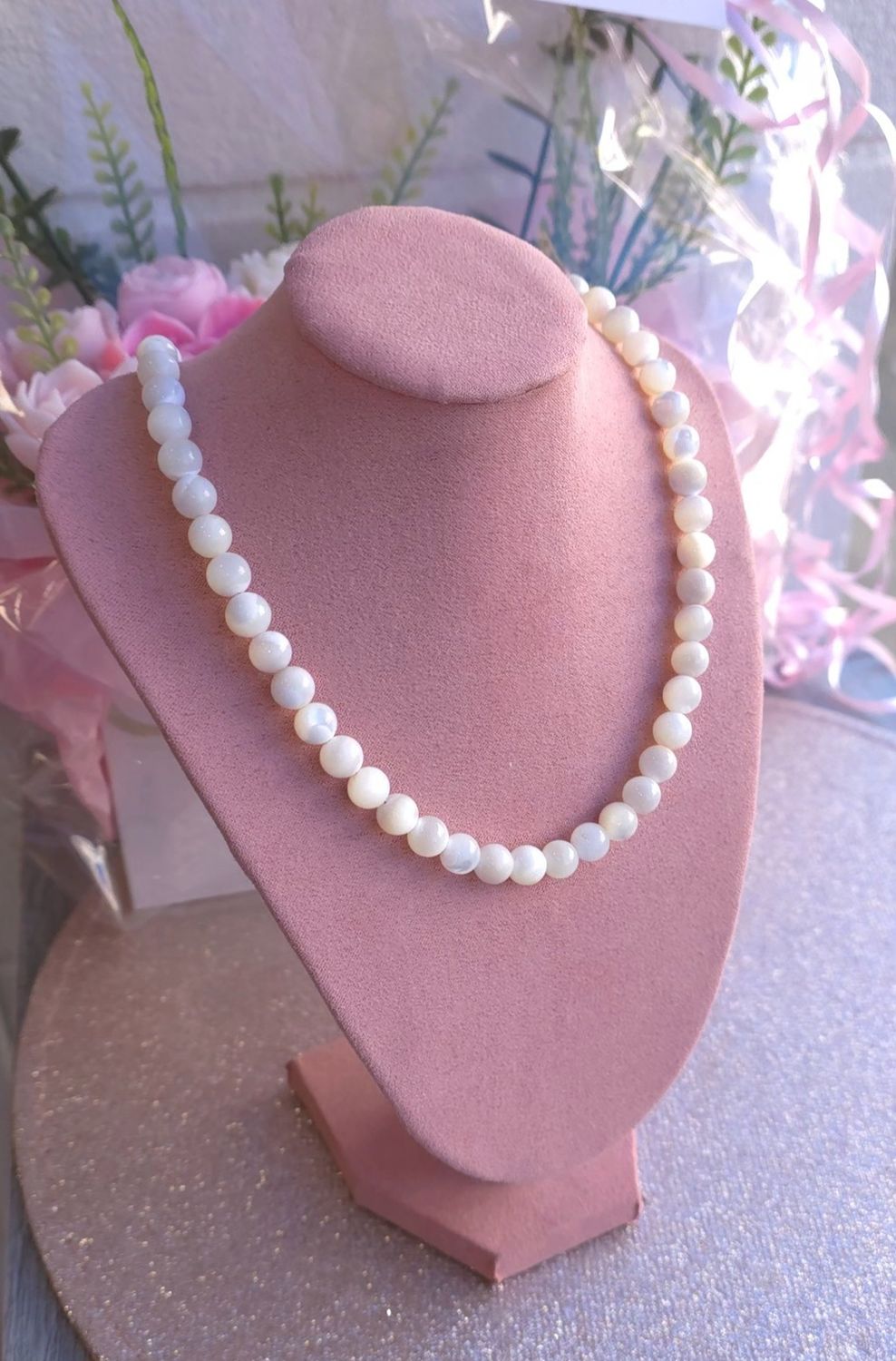 Collier Nacre ø8