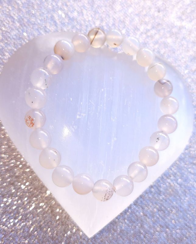 Bracelet Agate Montana ø8