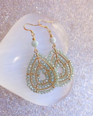 Boucle Garniérite (Pierre de Lune Verte)