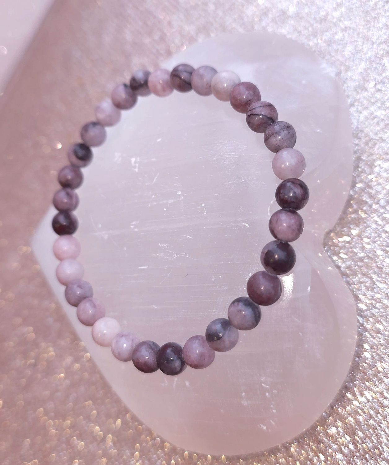 Bracelet Jaspe Fleur de Prunier ø6