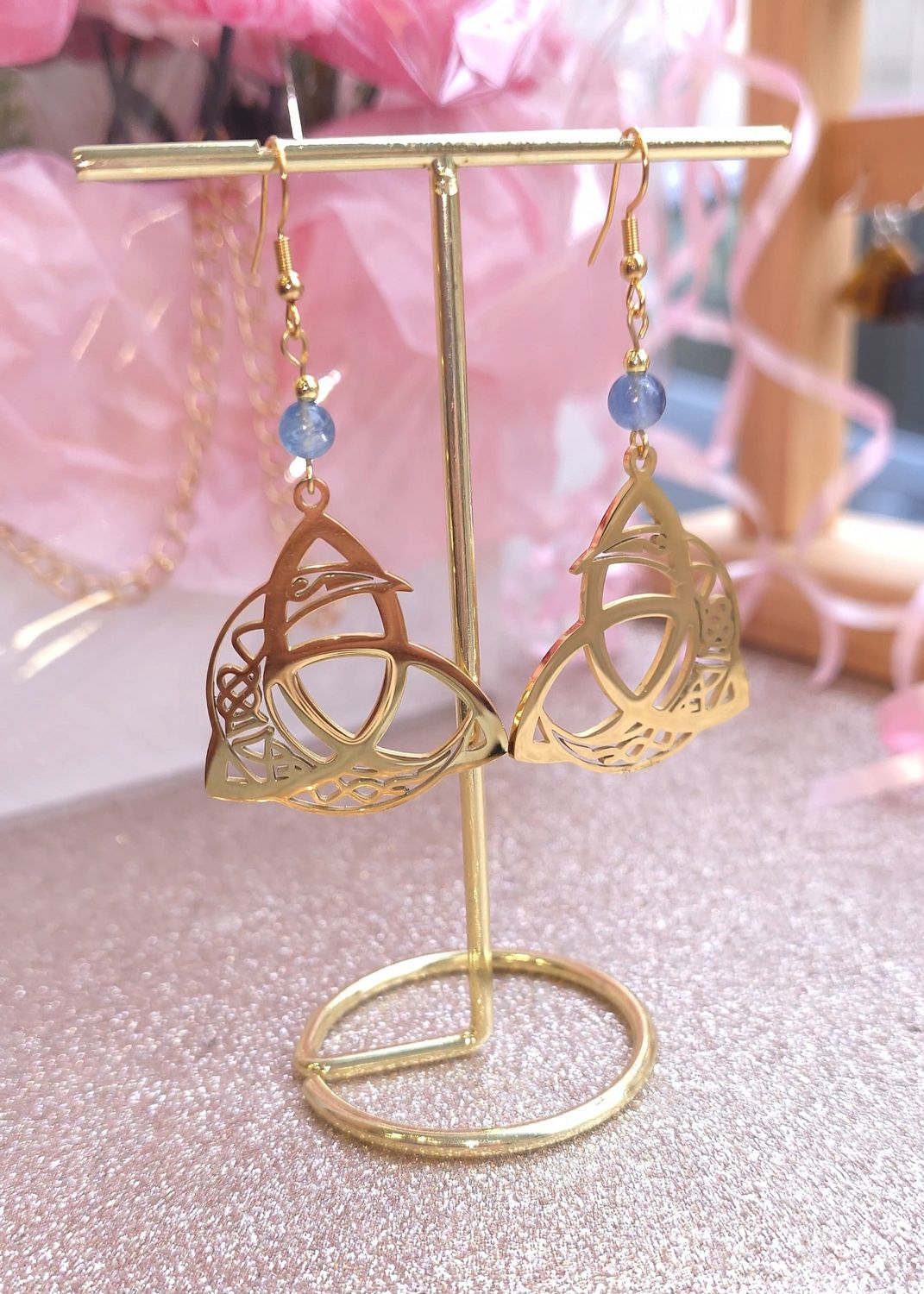 Boucle Noeud de Sorcière - Cyanite (Kyanite)