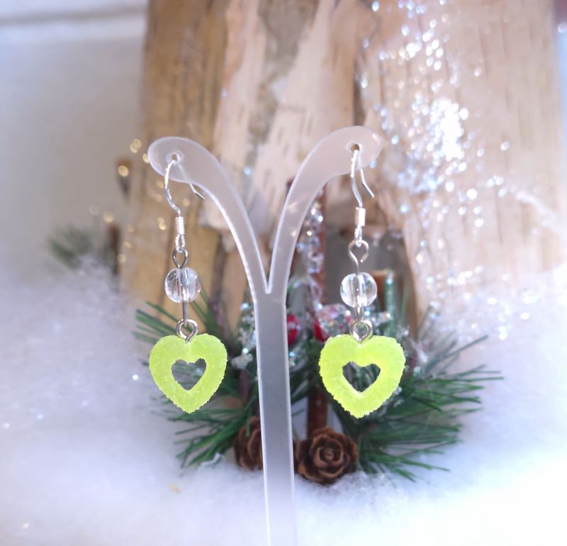 Boucle Cristal de Roche bonbon acidulé