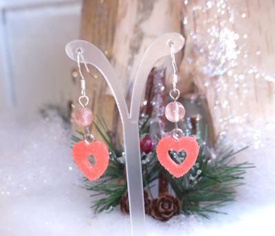 Boucle Quartz Cerise bonbon acidulé