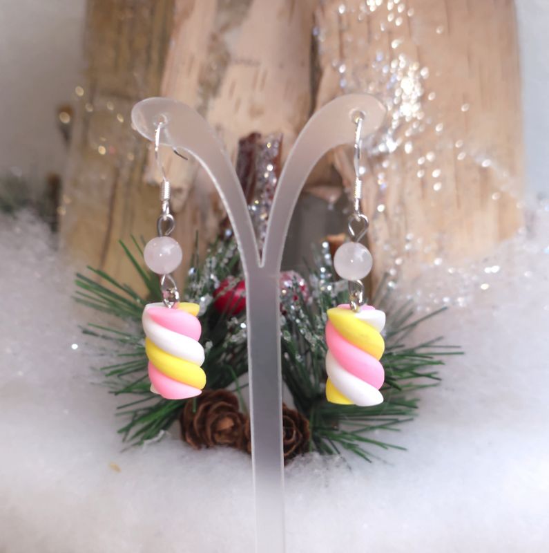 Boucle Quartz rose chamalow