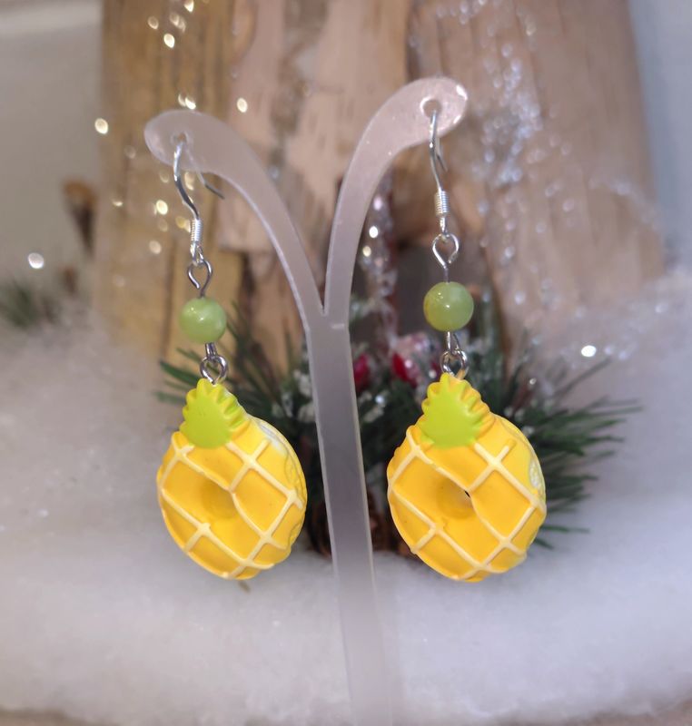 Boucle Chrysoprase donuts ananas