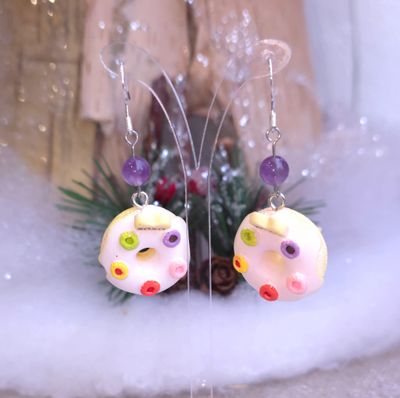 Boucle Amethyste donuts Améthyste