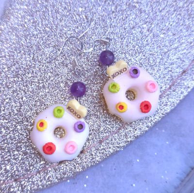 Boucle Amethyste donuts Améthyste