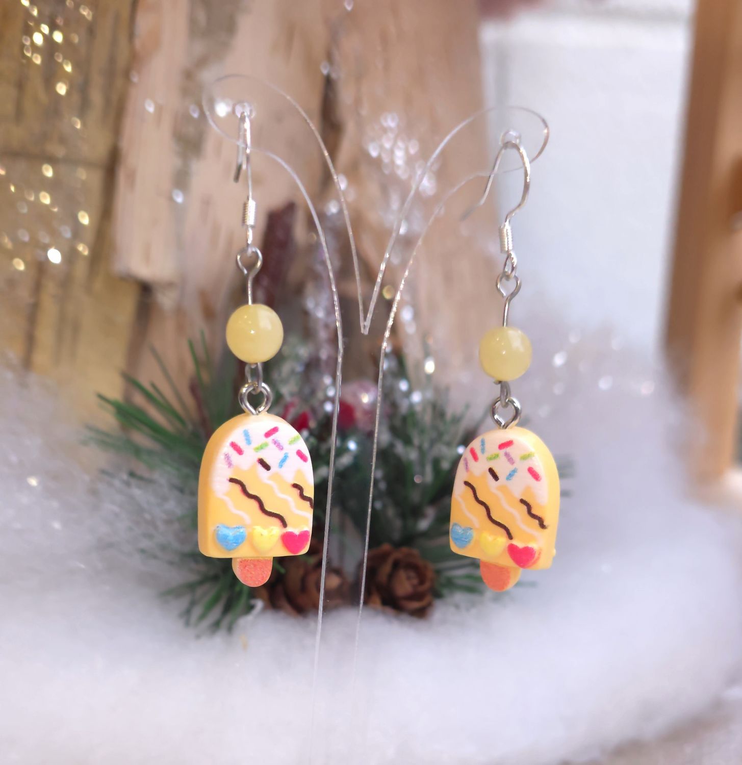 Boucle Glace - Calcite miel