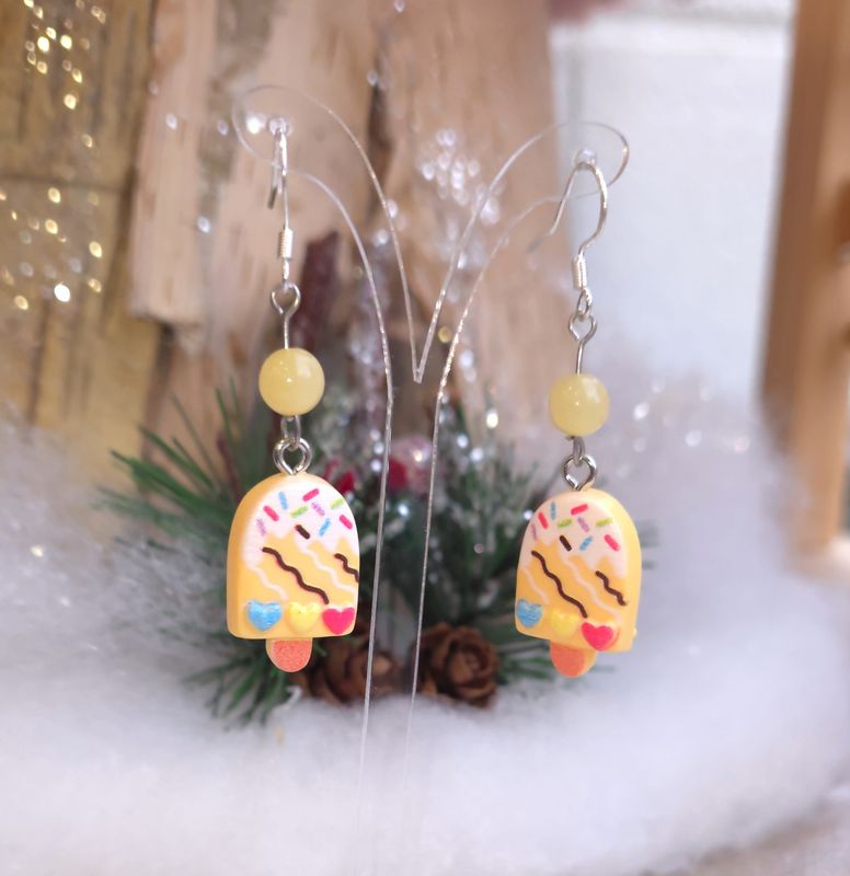 Boucle Glace - Calcite miel