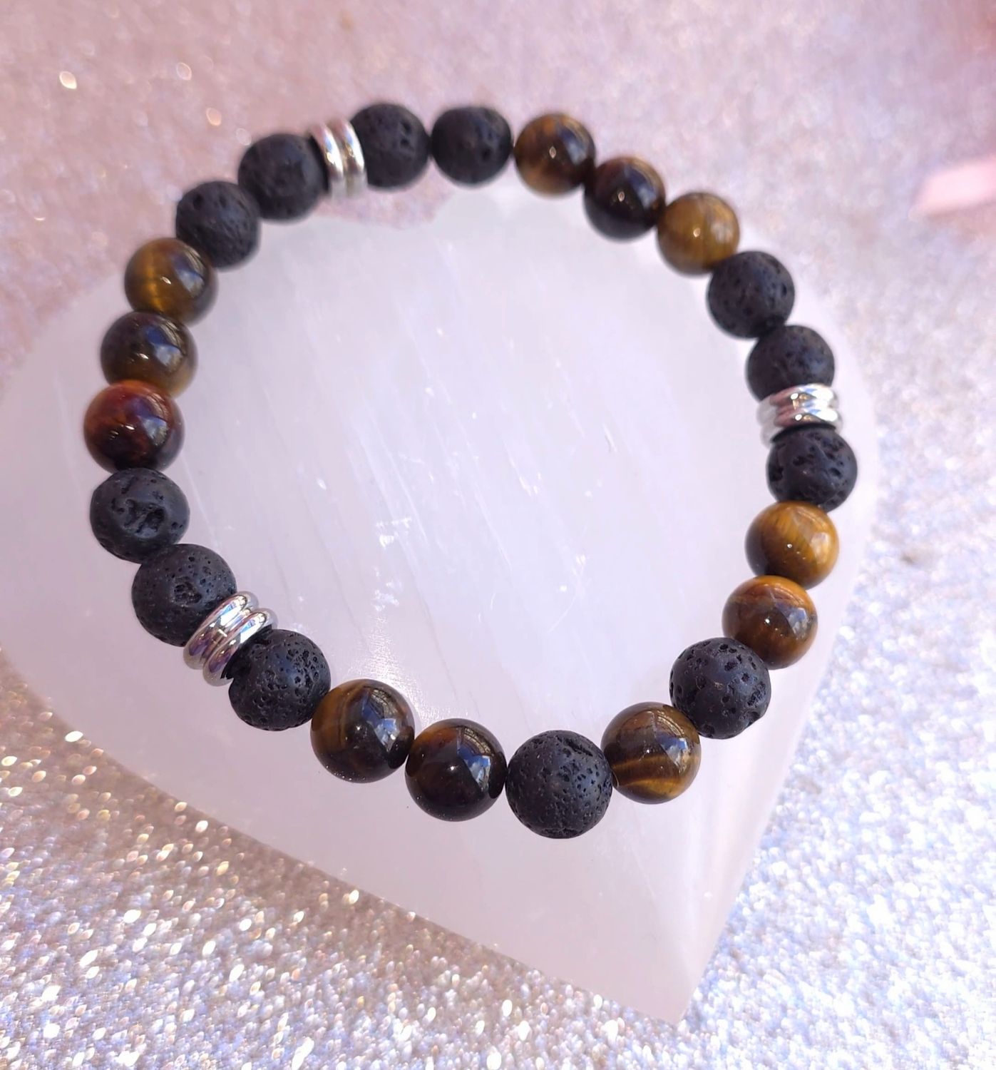 Bracelet Ancrage Homme Oeil du Tigre ø8