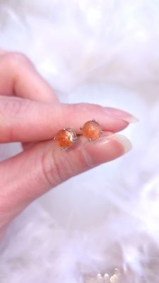 Boucle Bouton Pierre du Soleil