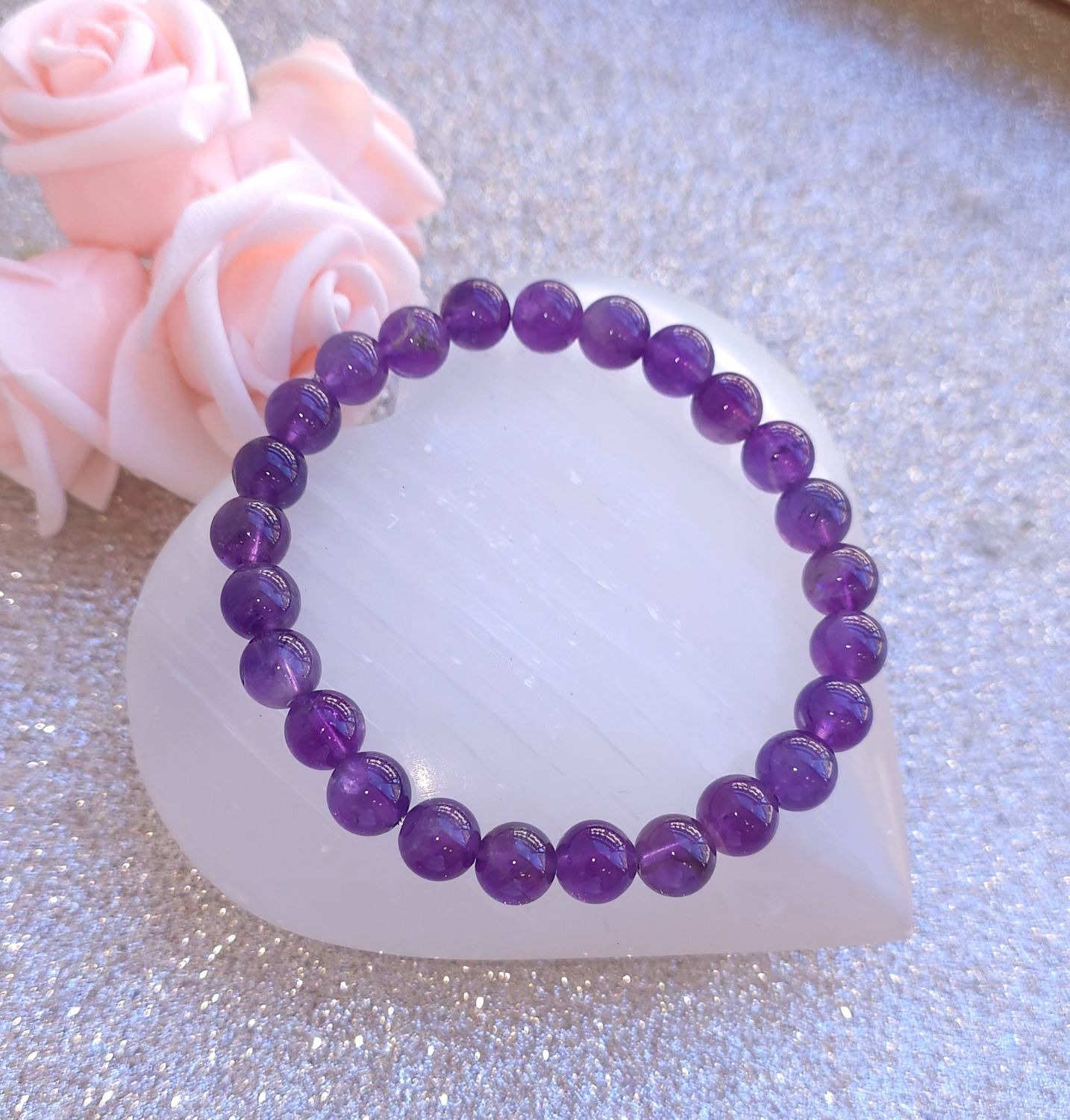 Bracelet Amethyste ø8
