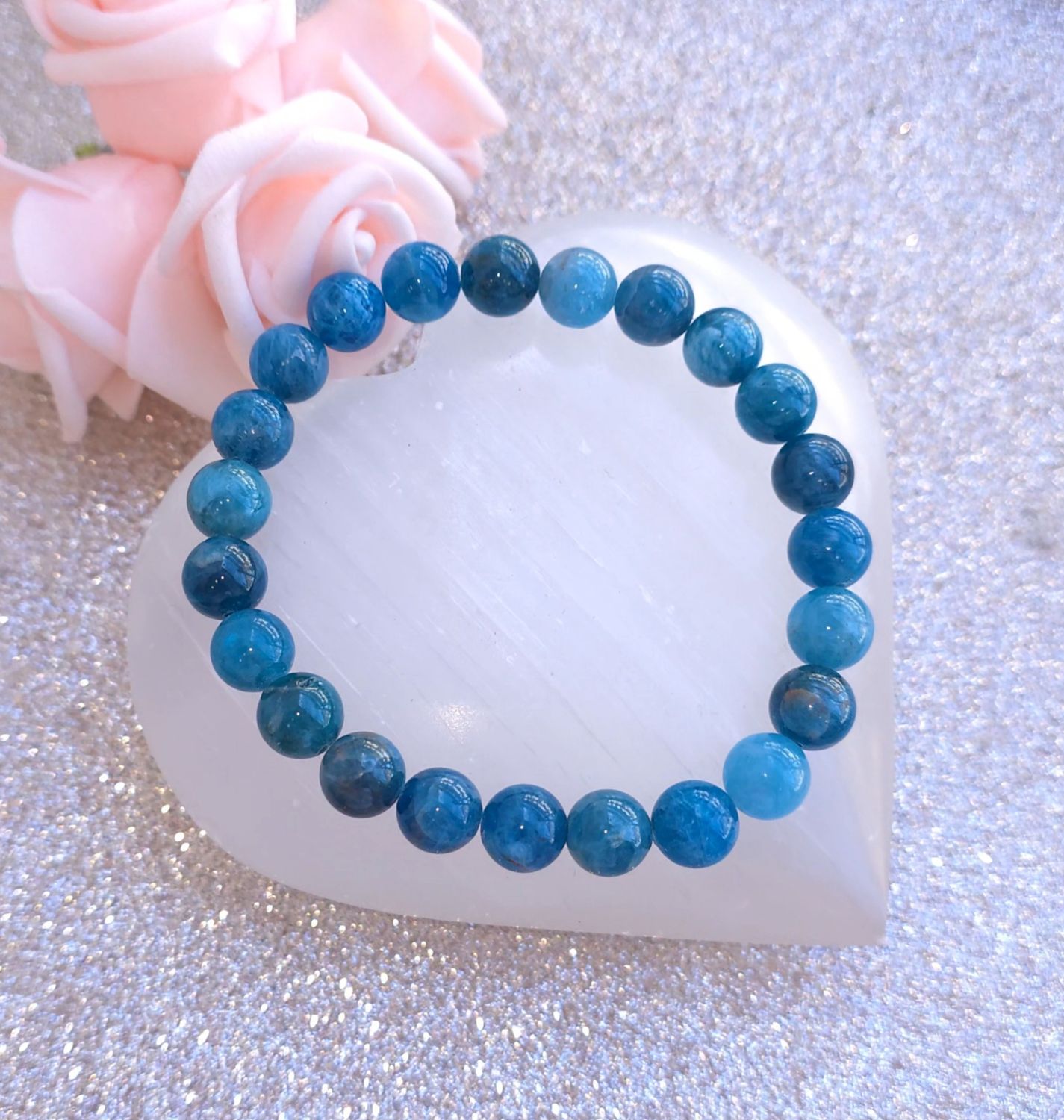 Bracelet Apatite ø8