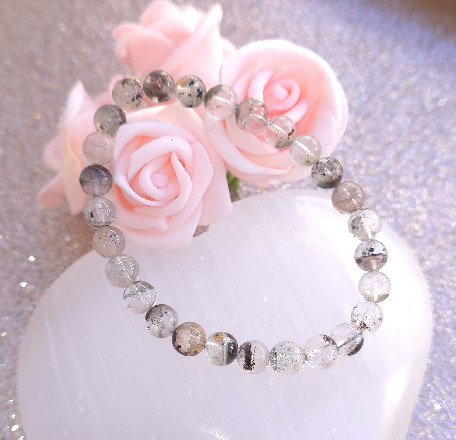 Bracelet Quartz Chlorite ø6