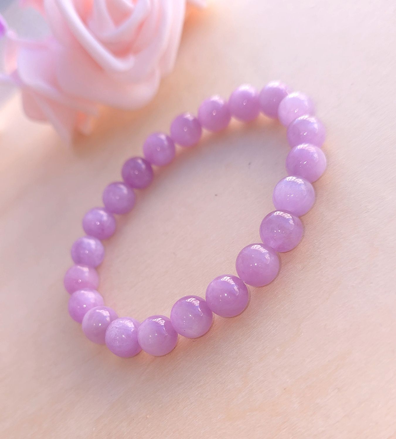 Bracelet Kunzite ø8
