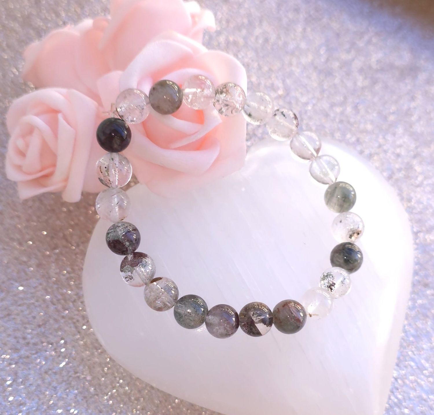 Bracelet Quartz Chlorite ø8