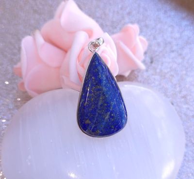 Lapis lazuli Serti Argent 