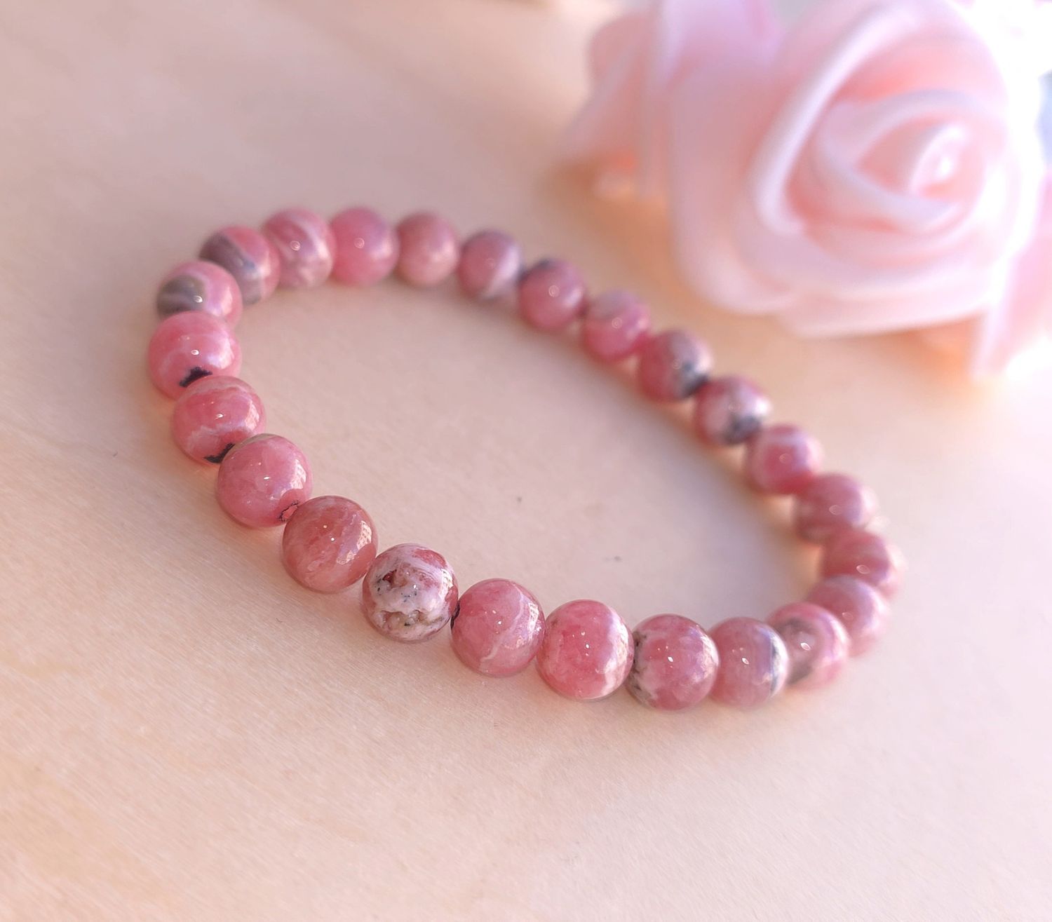 Bracelet Rhodochrosite ø8