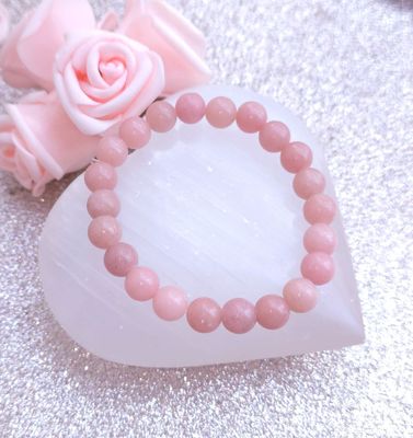 Bracelet Aragonite Rose ø8