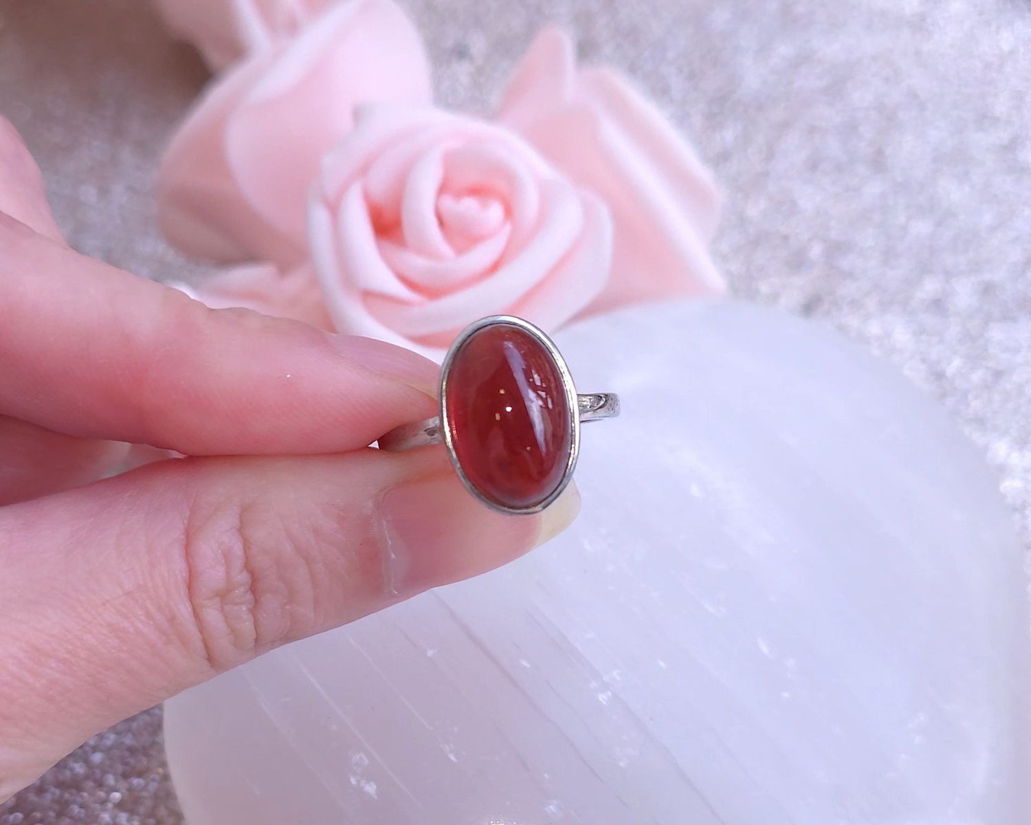 162.Bague Ambre Baltique - Argent 925