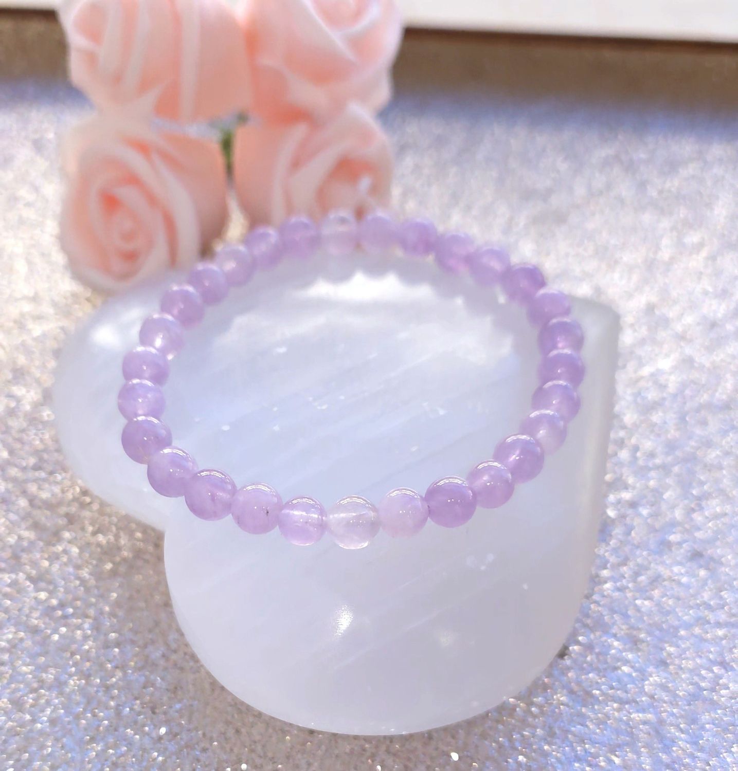 Jade de Birmanie Lilas ø6