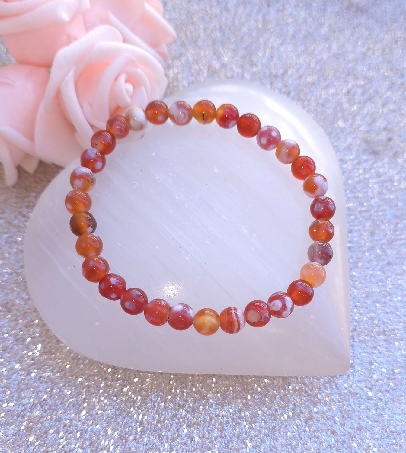 Bracelet Agate Peau de Serpent ø6