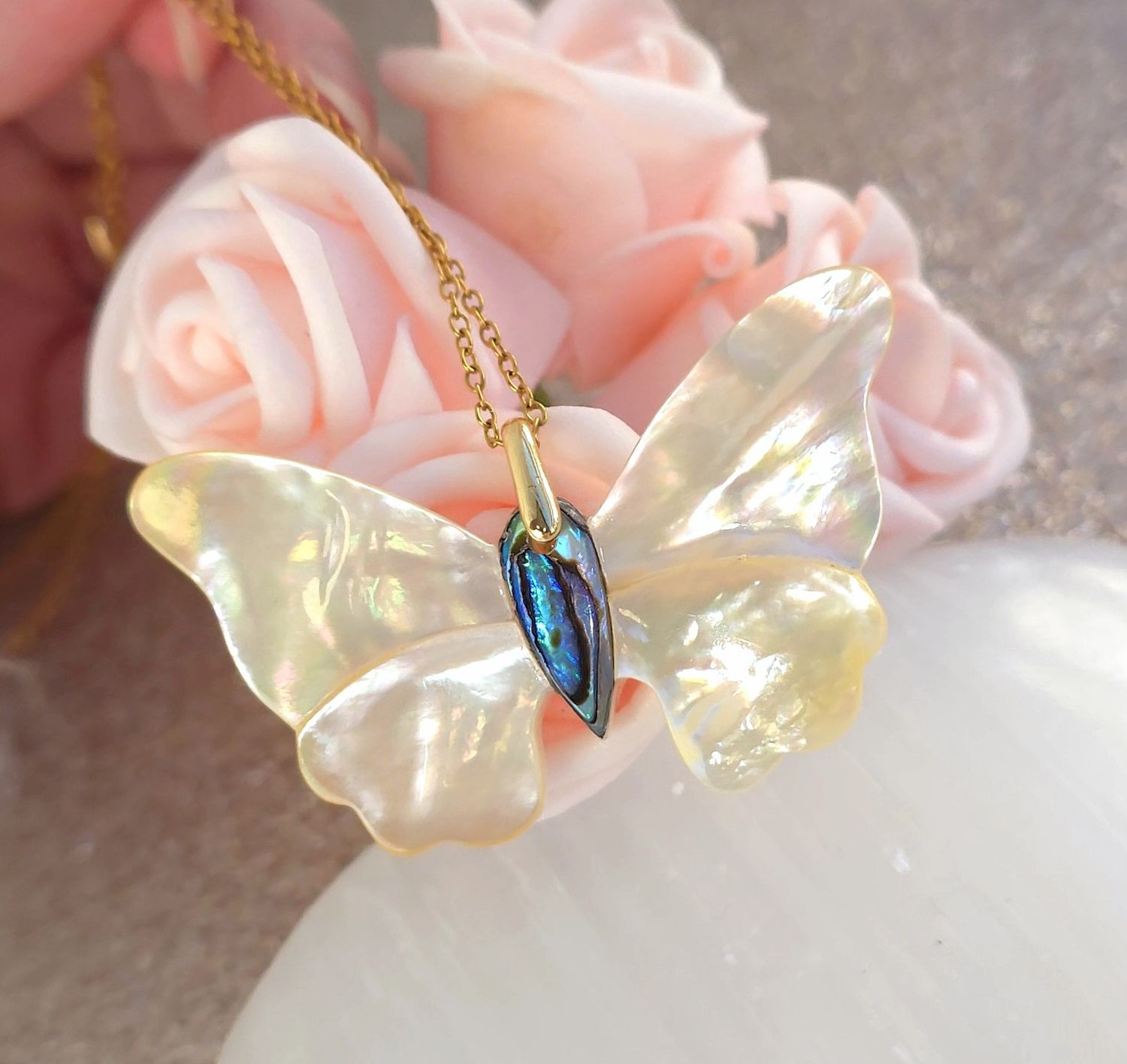 Papillon Nacre et Abalone