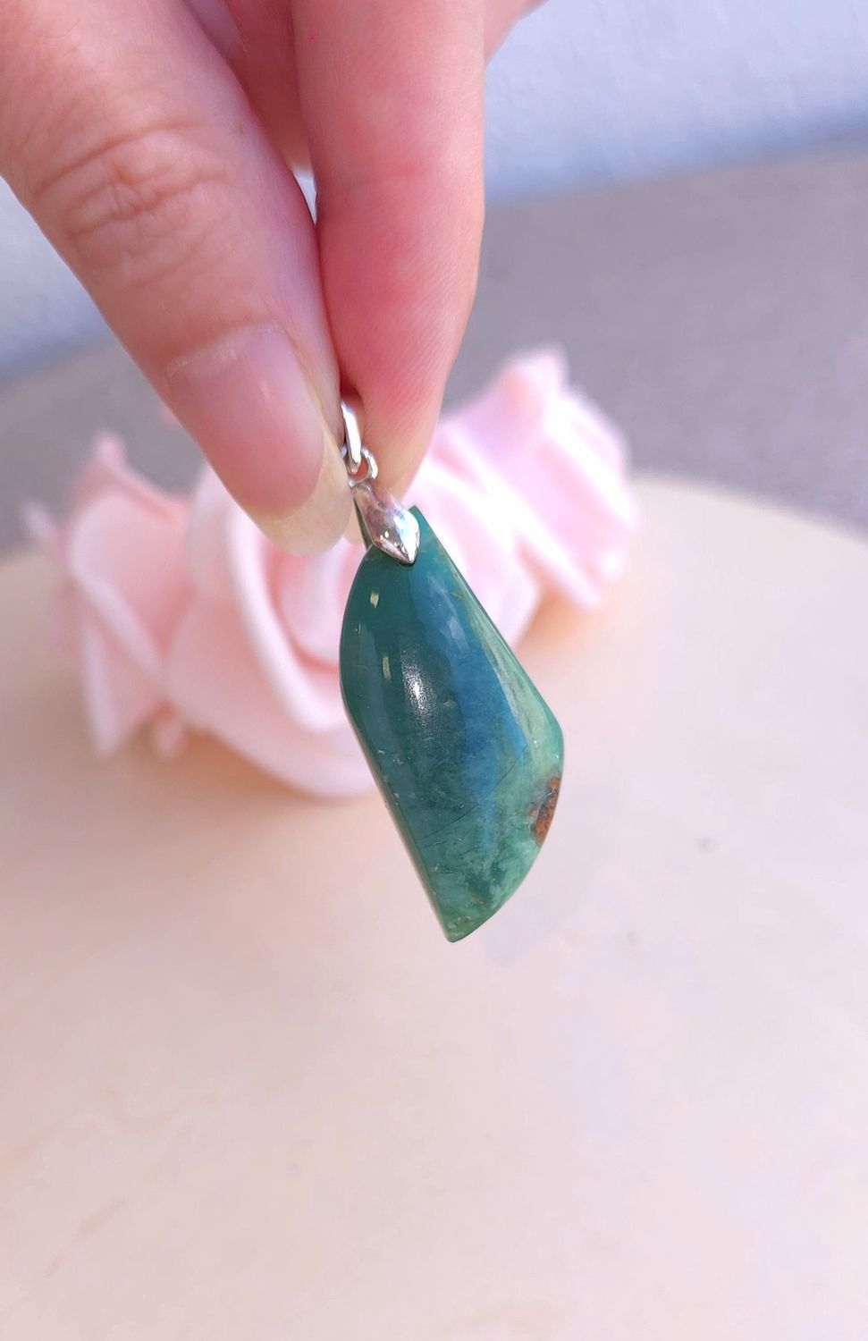 Chrysoprase foncé marquise