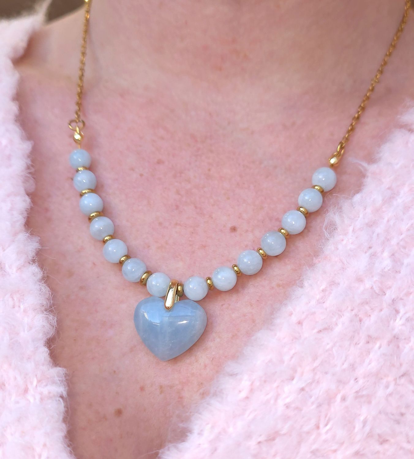 Collier Aigue Marine