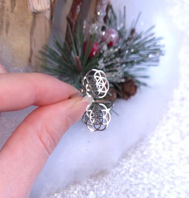 Bague fleur de vie - Argenté 