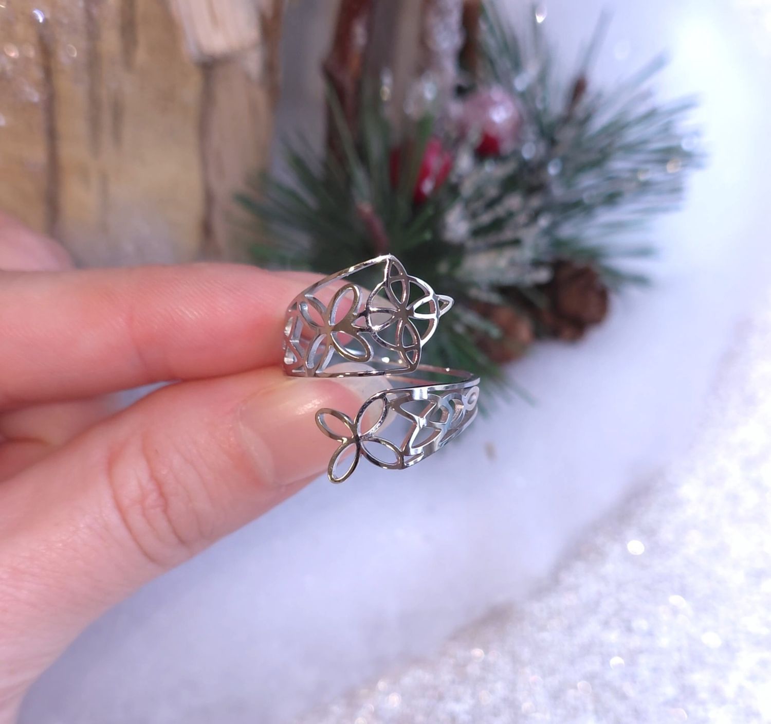 Bague Noeud de Sorcière - Argenté 