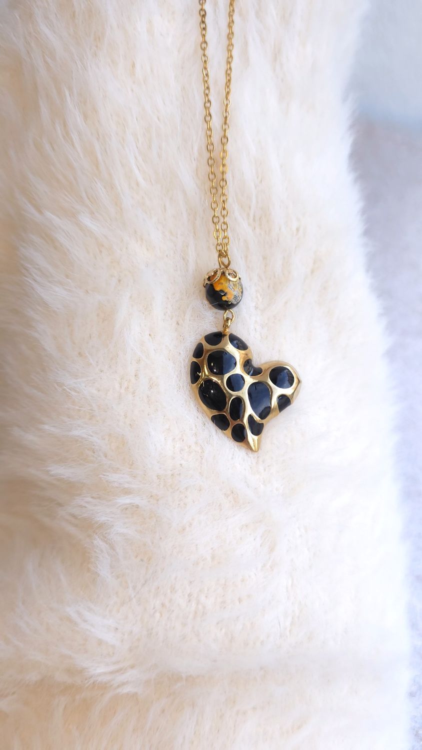 Collier Jaspe Bourdon ou bumblebee