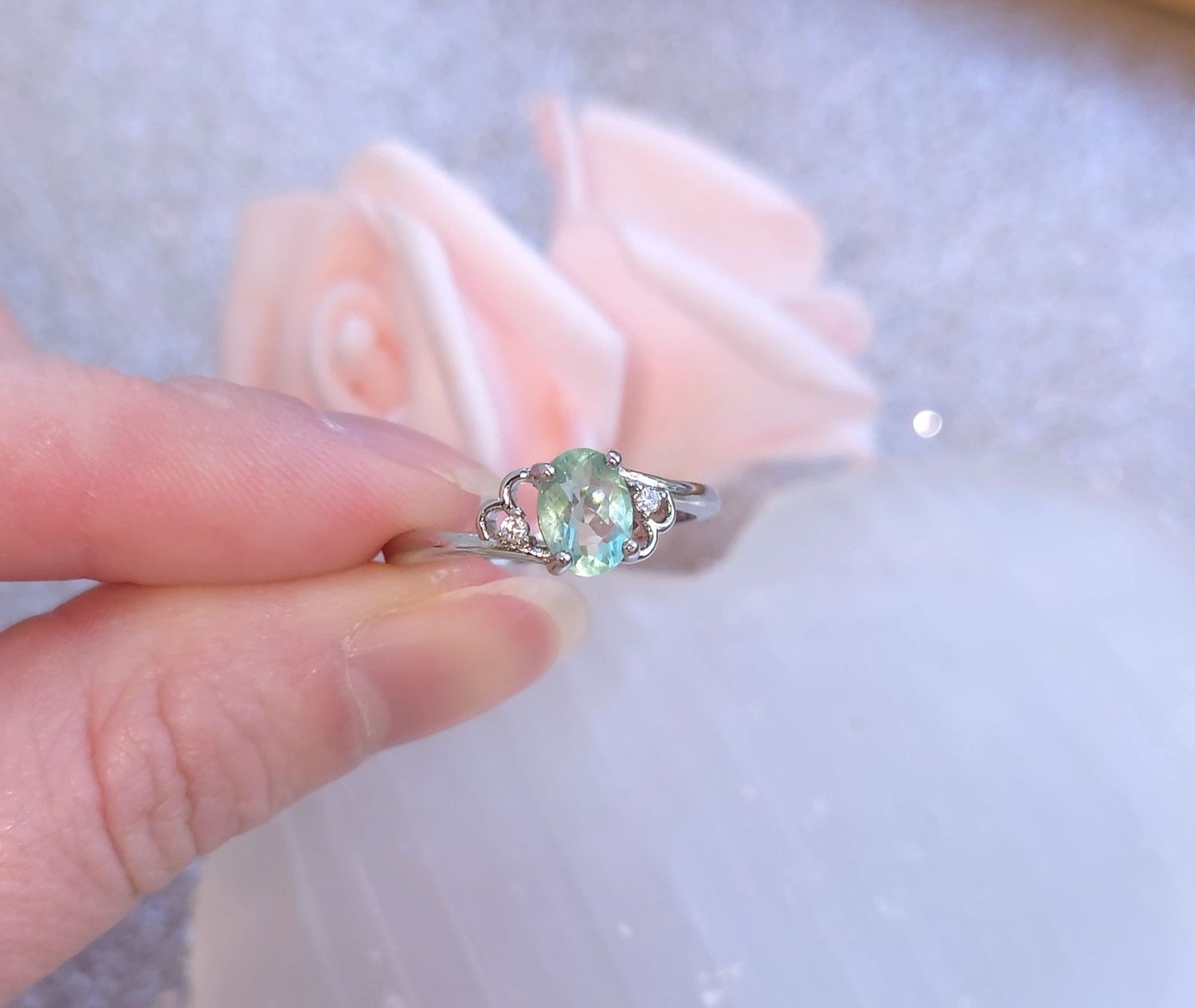 Bague Fluorite Verte n°1