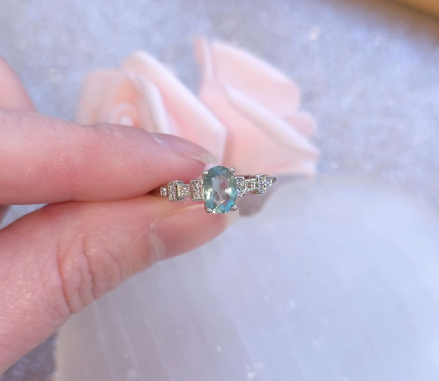 Bague Fluorite Verte n°2