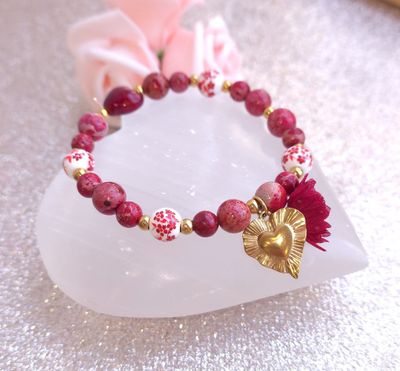 Bracelet Création • Jaspe Impérial Rouge