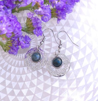 Boucle Pendante • Agate Indienne n°4